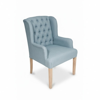 Blauer Chesterfield Stuhl Hotel Einrichtung Sitzer Polster Stuhl Lehnstuhl 