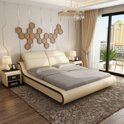 Wasserbett Hotel Doppelbett Betten Mit USB Komplett Lederbett Polsterbett Wasser