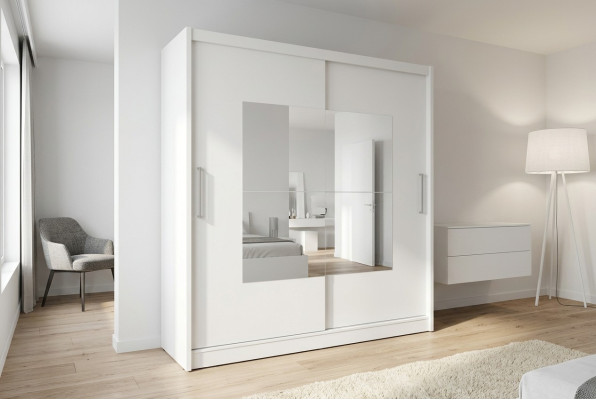 Mehrzweck Schrank 200cm Aufbewahrungs Regale Kleiderschrank Garderobe