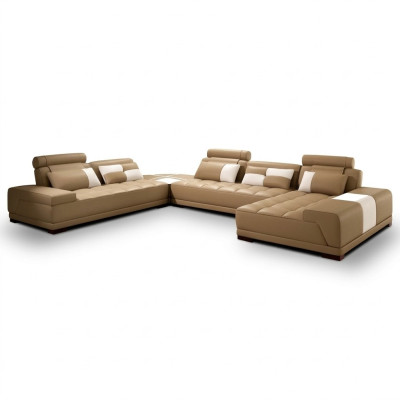 Sofa mit USB,Couch Polster Garnitur XXL Big Eck SofasWohnlandschaft Ecksofa Neu
