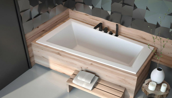 Badewanne Eck Bade Wannne Badezimmer Einbau Wannen Acryl Design