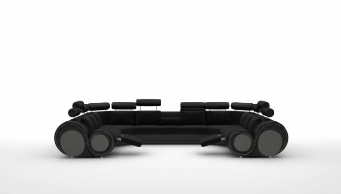 Designer XXL Wohnlandschaft Sofa mit USB Couch Polster Ecksofa Textil Stoff Neu