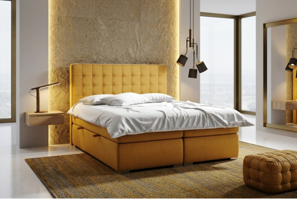 Boxspring Bett Hotel Doppel 160x200 cm Luxus Betten Polster Bettkasten Funktion