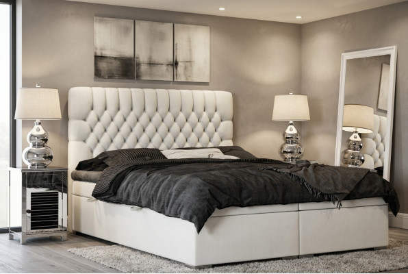 Boxspring Bett Hotel Doppel Chesterfield Luxus Betten Polster Kasten Funktion