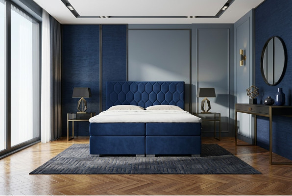 Boxspring Bett Hotel Design Samt Luxus Betten Polster Bettkasten Funktion Doppel