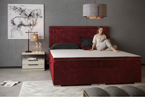 Boxspring Bett Hotel Doppel Bett Luxus Betten Polster 90/100/120/160/180x200cm