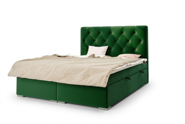 Chesterfield Boxspring Bett Hotel Doppel Komplett Set Matratze Topper Betten Neu