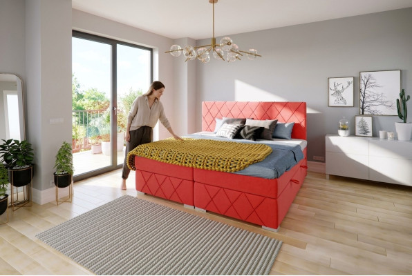 Hervorragendes modernes Doppelbett Box-Spring für das Schlafzimmer