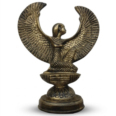 Ägypten Skulptur Göttin Isis  Figur Statue Figuren Statuen Antik Stil 38cm Neu