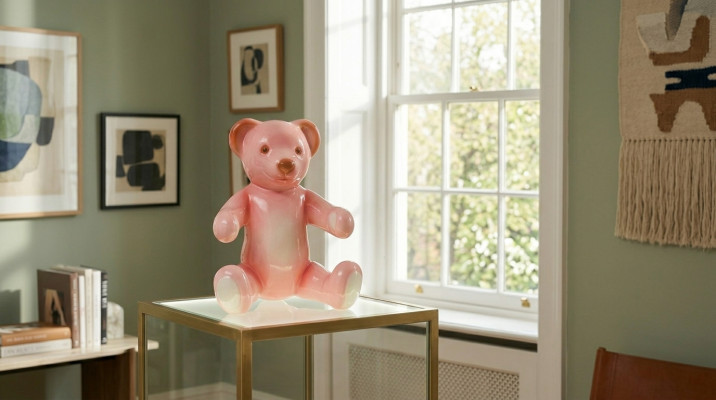 Moderne Dekoration Deko Figur Teddy Bär Höhe 28 cm Figur Statue Skulpturen Neu