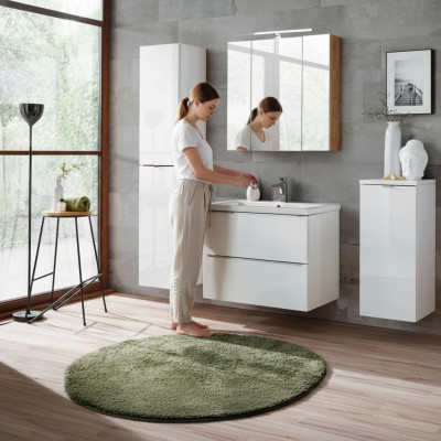 Design Badezimmer Möbel Bad 4 tlg. Set Deko Garnitur Schrank Waschbecken