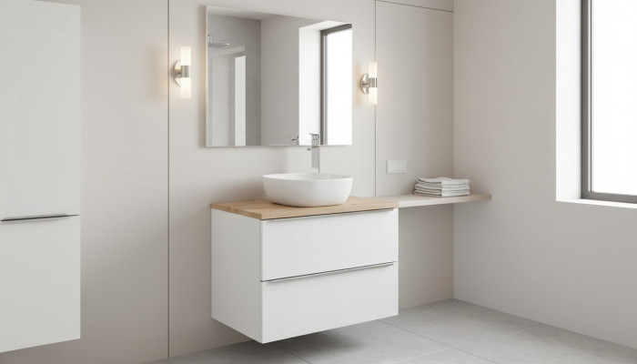 Badmöbel Set 60cm Waschbecken mit Unterschrank Waschtisch