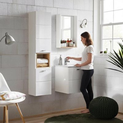 Waschplatz Badmöbel Badezimmer Set Waschtisch Waschbecken