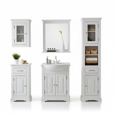 Badezimmer Waschbecken Badmöbel Set Badmöbelset 5tlg. Zimmer