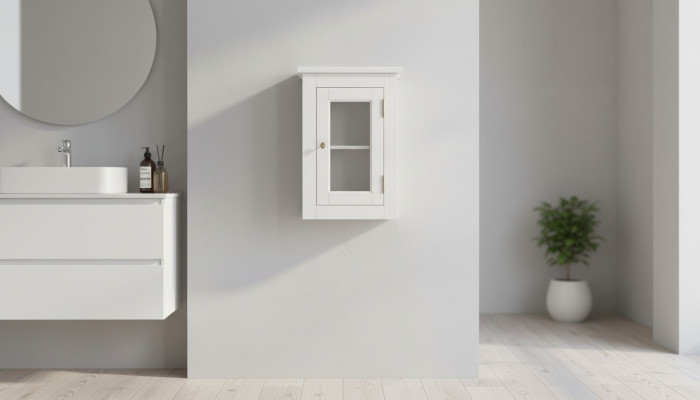Badezimmer Badmöbel Regal Schrank Heller Schränke Apotheken Holz