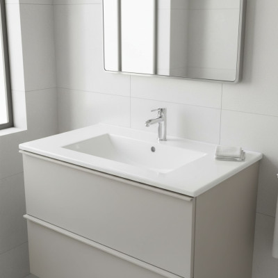 Keramik Waschbecken Waschtisch Einbau Becken Waschschale