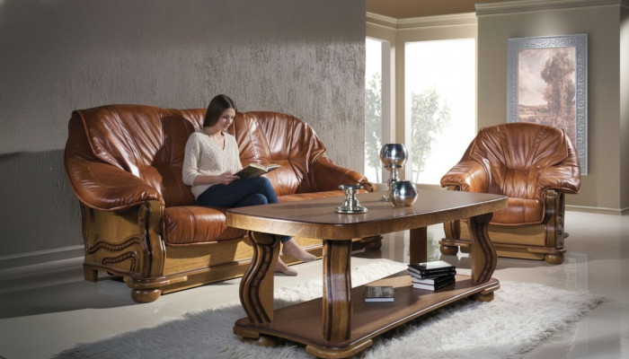 Klassische Dreisitzer Couch Neu Polster Sofa 3 Sitzer Couchen Ledersofa