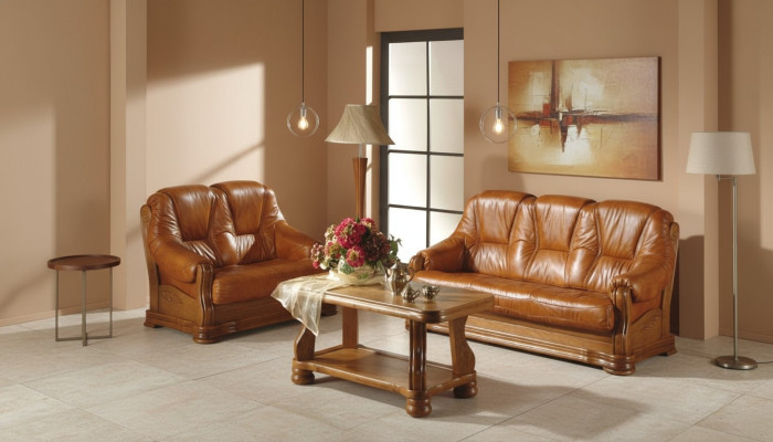 Sofagarnitur 3+2+1 Sitzer Klassischer Wohnlandschaft Sofas Couchen Polster Neu