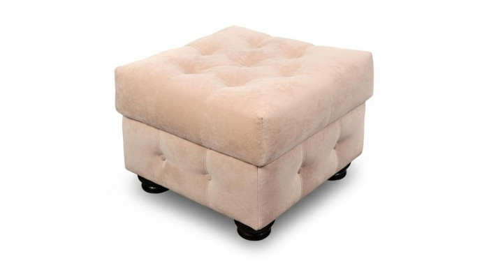XXL Fußhocker Club Lounge Hocker Textil Ottoman Design Pufa Ottomane Neu