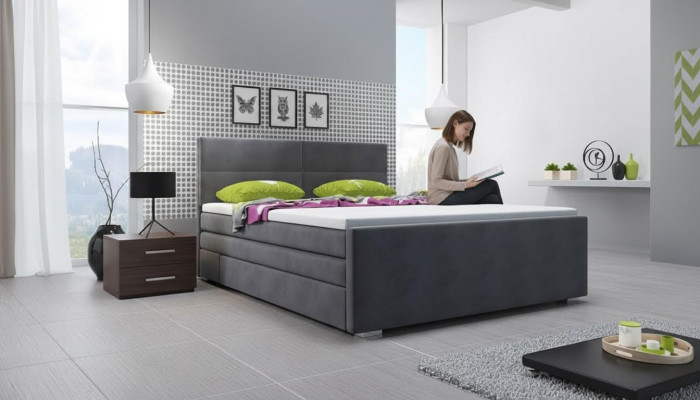 Polsterbett Betten Bett Polster Designer Hotel Doppel Luxus Boxspring Betten Neu
