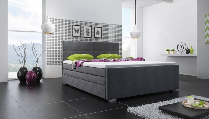 Polsterbett Betten Bett Polster Designer Hotel Doppel Luxus Boxspring Betten Neu
