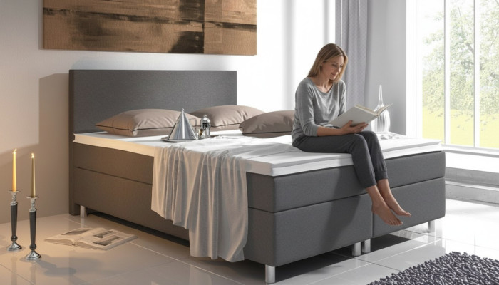 Boxspringbett Doppel Hotel Luxus Schlafzimmer Betten Komplett Sets Matratze Neu