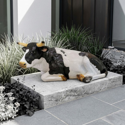 Aufsteller Rind Dekoration Bauernhof Deko Garten Kühe Skulptur Kuh 150cm Neu