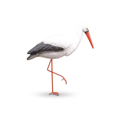Storch Dekorative Statue Garten Figuren Statuen 150cm Lebensgroß Figur Platik