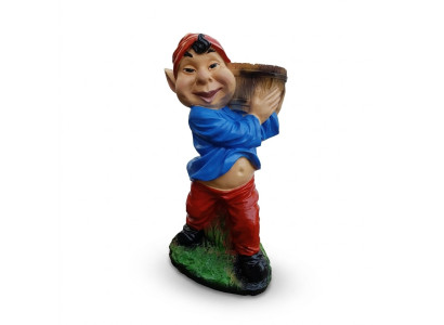 Hübscher Asiatischer Gnom Garten 52cm Garten Dekoration Figuren Statuen 52cm Neu