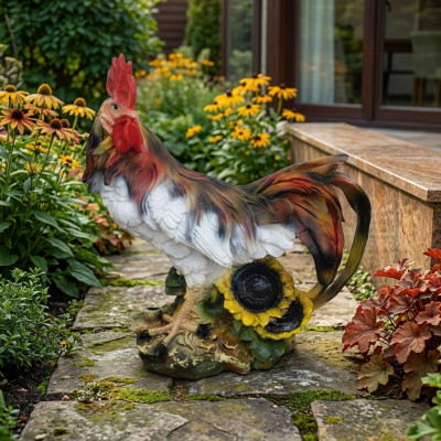 Deko Figuren Henne aus Kunststoff  Osterdeko Huhn Garten Figur Höhe 50 cm Neu
