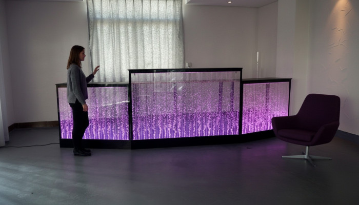 Tresen Regal Bar Wasser Wand Säule Beleuchtete Theke Regale Möbel