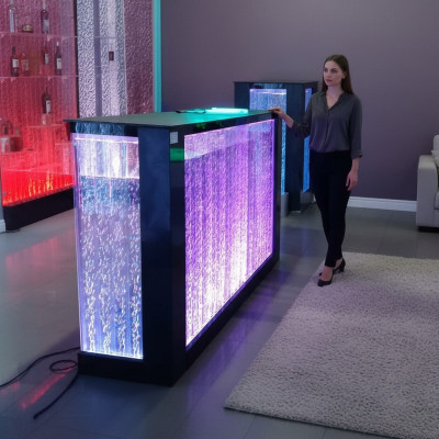 Bar Tisch Wasser Wand Bar Theke Beleuchtete Bartisch Bartheke Led Regal