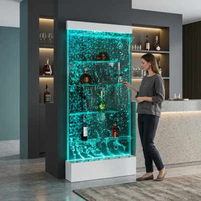Regale Designer Beleuchtet Led Wasser Wand Bar Regal Säule Theke Wassersäulen