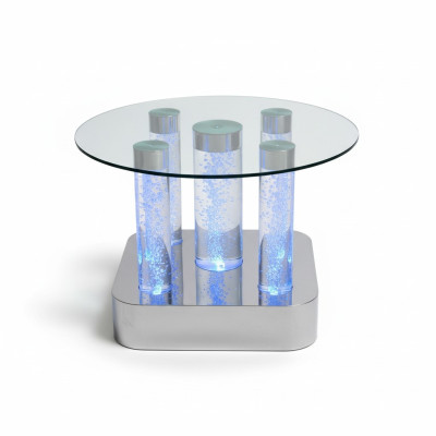 Water Design Tisch Couchtisch Wasser Säulen Säule Sofa Tische LED