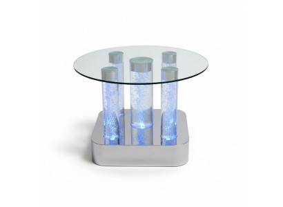 Water Design Tisch Couchtisch Wasser Säulen Säule Sofa Tische LED