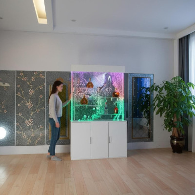 Wasser Wand Water Wall Säule Unterschrank Trennwand Ragal Vitrine