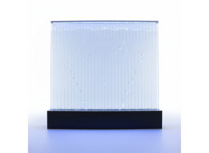Wandpaneel mit Wasserblasen LED Wasserwand Designer Dekorative Wasser Wand