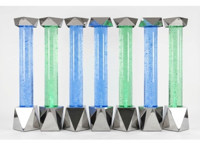 Wasser Säule xxl 50x300cm big Wasserwand Säulen Wand Trennwand Led