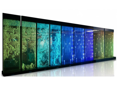 Wandpaneel Wasserblasen LED Wasserwand Dekorative Designer Wasser Wand