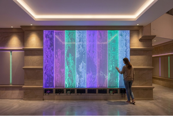 Wandpaneel LED Wasserwand Wasser Wände Modern Wasser Blasen Dekorative Wand