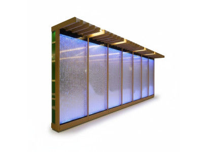 Trennwand Regal Schrank Wasserwand Säule Wände LED 60x240 Wasserwände Waterwall