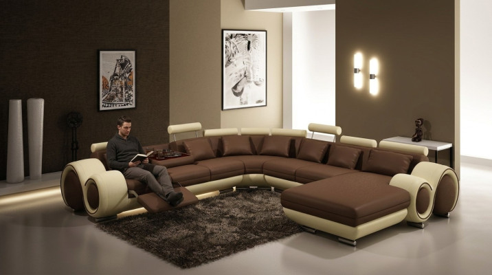 Sofas U Form Sofa Couch Polster Garnitur Wohnlandschaft Design Ecksofa