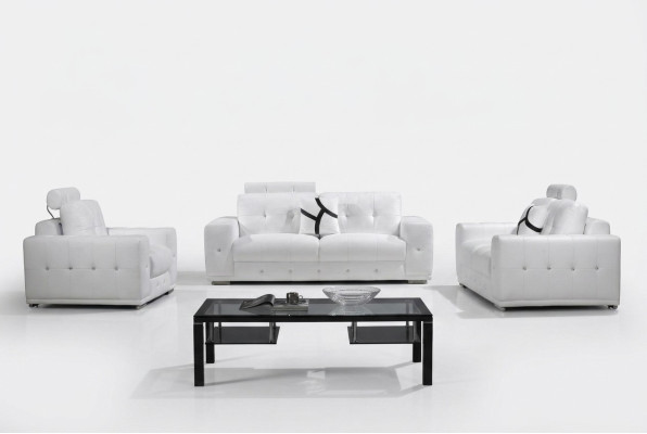 Ledersofa Couchen Sofagarnitur Sofa Sitzer Set Sofas Polster Couch 3tlg Sessel
