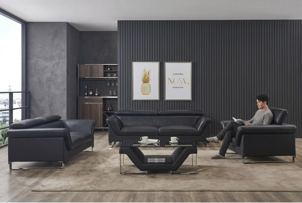 Sofas Moderne Couchen Polster Leder 32 Sitzer Sofagarnitur Garnituren Set Neu