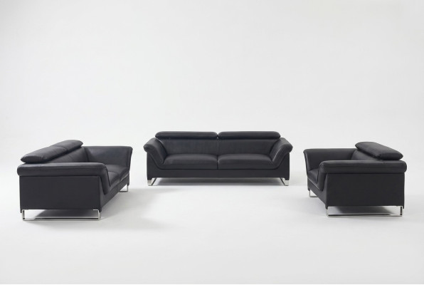 Sofas Moderne Couchen Polster Leder 32 Sitzer Sofagarnitur Garnituren Set Neu