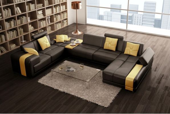 Sofa Eckgarnitur Wohnlandschaft U Form Eckcouch Ecksofa Couch Garnitur