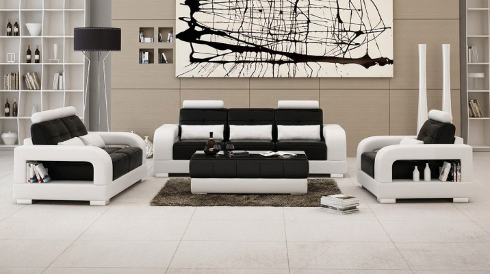 Sofagarnitur 3+2 Sitzer Set Design Sofa Polster Couchen Couch Modern