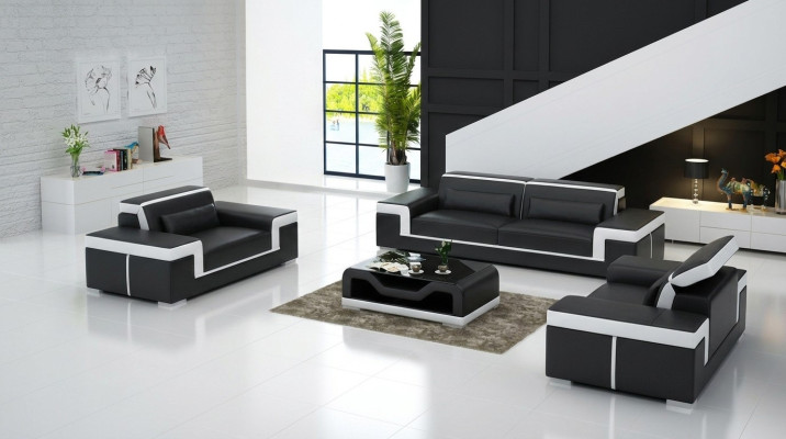 Sofa 3+1+1 Sofagarnitur Sitzer Set Design Polster Couchen Couch Modern
