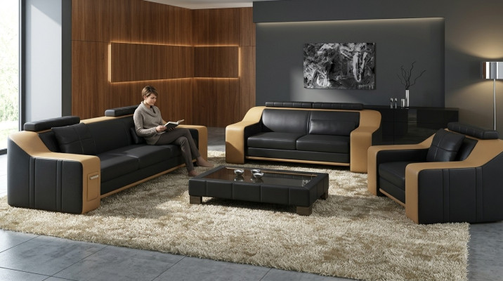 Sofa Sofagarnitur 3+2 Sitzer Set Design Polster Couch Modern Garnitur