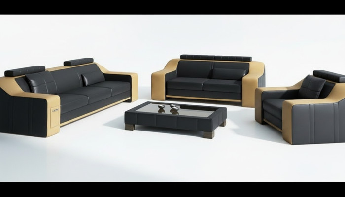 Sofa Sofagarnitur 3+2 Sitzer Set Design Polster Couch Modern Garnitur